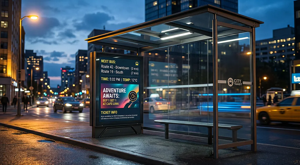 Digital out-of-home advertising display