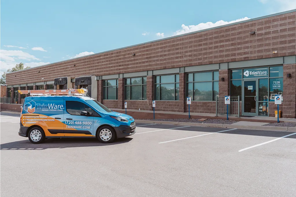 TrinWare managed IT services fleet vehicle